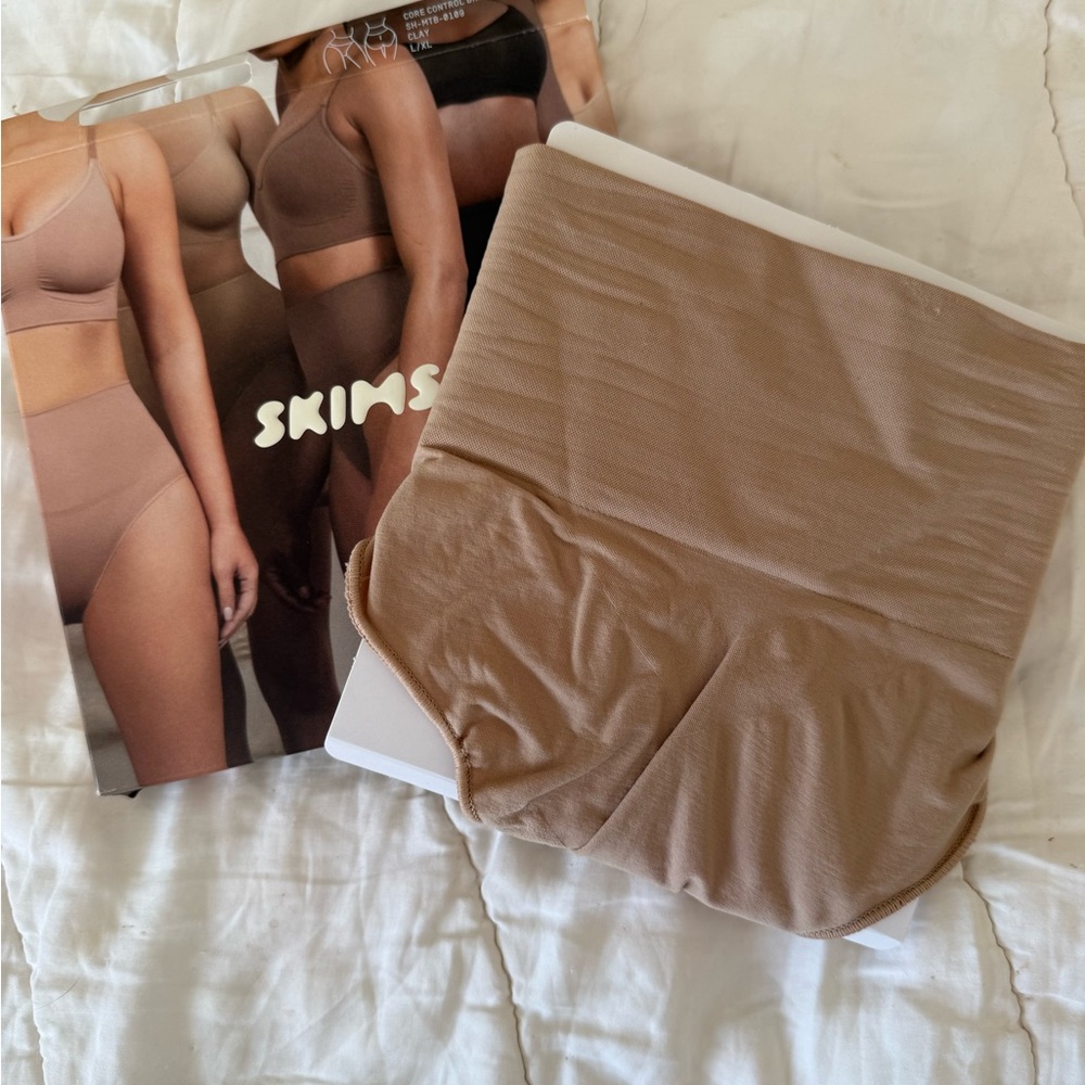SKIMS High-Waist Shaping Briefs in Beige